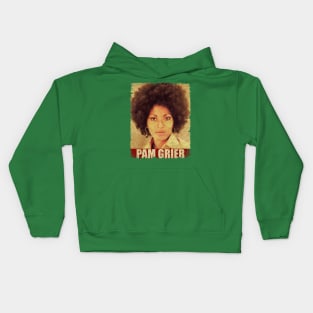 Pam Grier - NEW RETRO STYLE Kids Hoodie